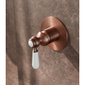 Ensemble de robinet de douche en bronze rouge