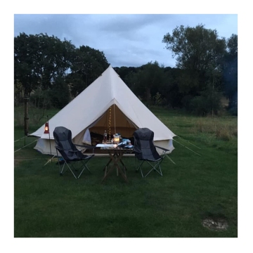 Large Waterproof Cotton Canvas Luxury Double Emperor Bell Tent for Outdoor