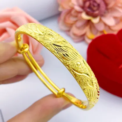 Dragon Phoenix Gold Plated Bracelet: Wholesale Supply, Wedding & Party Gift