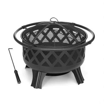 Portable Outdoor Round Fire Pits: The Ultimate Wood-Burning Garden BBQ Steel Solution