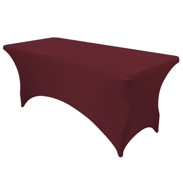 Custom Color 6Ft Rectangular Fitted Spandex Table Cover