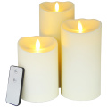 Plastic Outdoor Waterproof Led Flameless Pillar Candles