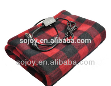 Red Plaid Electric Blanket for Automobile - 12 volt