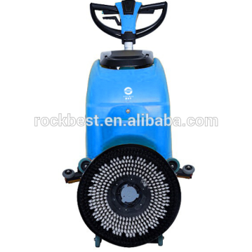 Hand held electric floor polisher scrubber