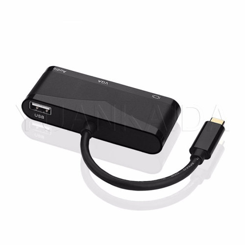 Type C To HDMI VGA Audio Adapter