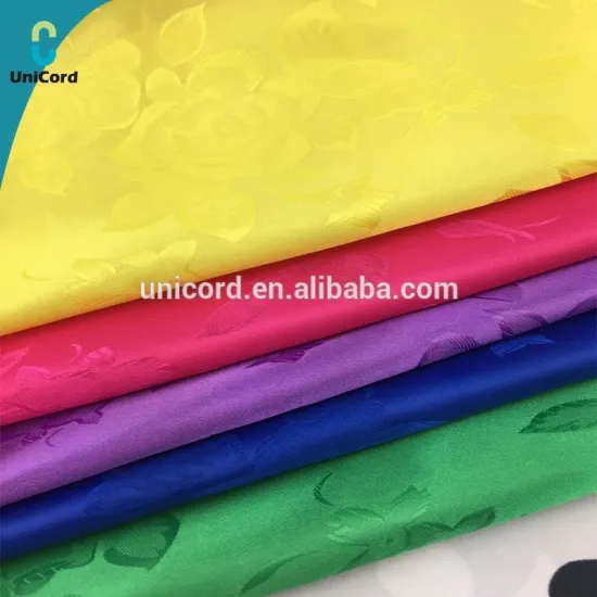 100% polyester satin jacquard clothing fabric