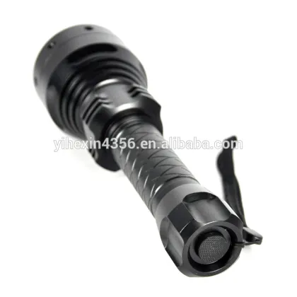Black Infrared Rechargeable Led Flashlight
