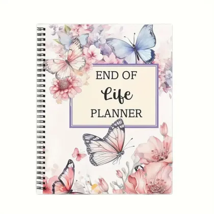 Wholesale Butterfly Floral Print End-of-life Planner Notebook