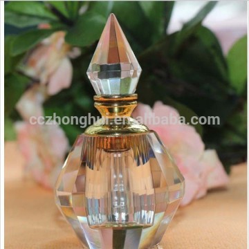 2016 Best selling clear crystal glass perfume bottle