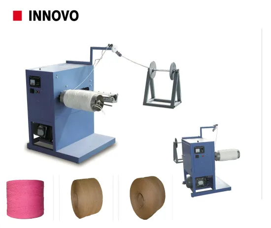 Paper rope rewinding machine