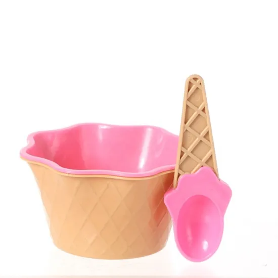 Candy Color Kids Ice Cream Bowl Set
