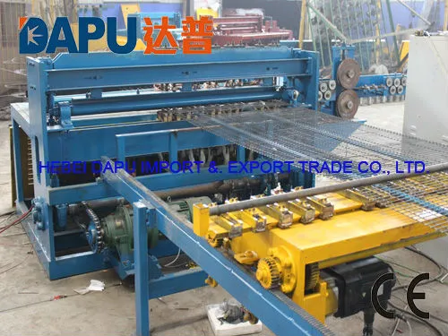 Animal cage mesh welding row machine