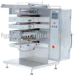 Multi-lines four sealing packaging machine
