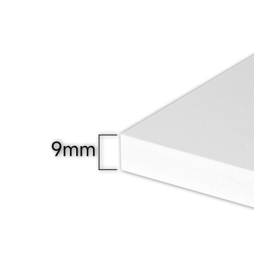 Προσαρμόσιμο 9mm White PVC Board: Ιδανικό για σήμανση, κατασκευή υψηλής πυκνότητας και ισχυρές εφαρμογές φόρμας