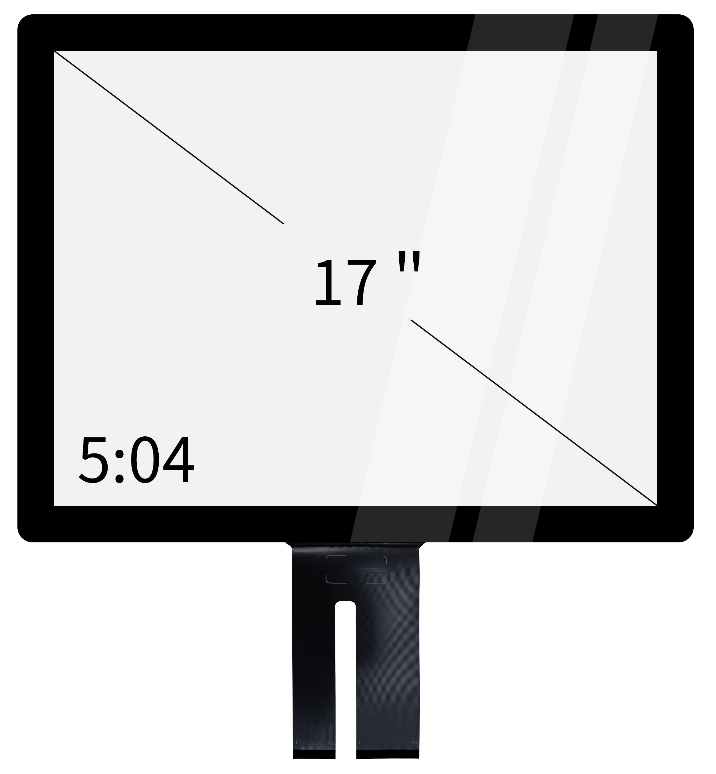 17 inch capacitive touch screen