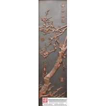 House Decor Wintersweet Relief Mural