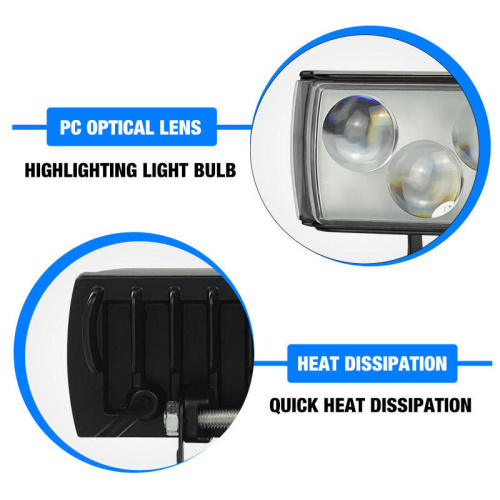 Ultra-bright Retrofit Light High-low Beam Red-blue Electric Motorcycle 3-chip Headlight Street Lamp External Led Spotlight