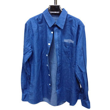 Men's shirt, made of 100% cotton fabric