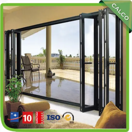 Building Material Folding Glass Glazed Door