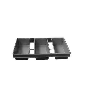 3 Strap Glazed Loaf Pan