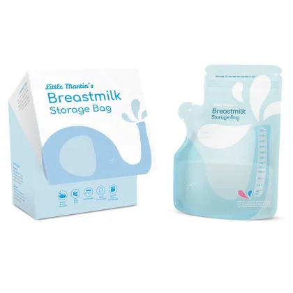 Custom baby breast milk bag with double zipper Breast milk  bags packaging Breast milk storage bags