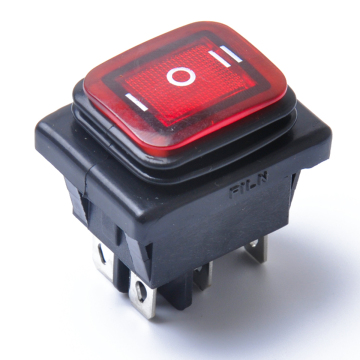 Rocker Switch Red Light 6-Pin Power Switch for Home & Industry