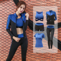 Ropa de deportes de los deportes de los sistemas completos del desgaste 5pcs de la yoga de las señoras