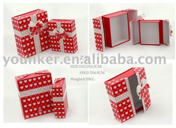 Magnet Closure Foldable Colorful Packing Cardboard Gift Box & Jewelry Case For Girls