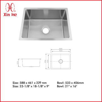 handmade stainless steel sink for kitchen