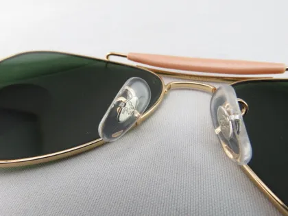 Oem Ray Ban Small Aviator Rb3407 Green Sunglasses 58# Gold Mirror Lens