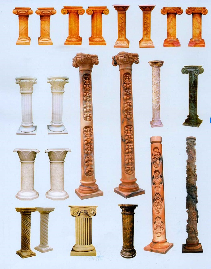 natural stone columns