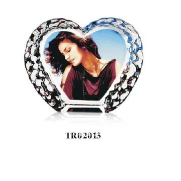 Yiwu taile brand sublimation crystal,heart shape crystal for heat press machine
