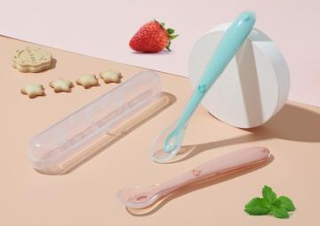 silicone kids spoon and fork set