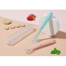 silicone kids spoon and fork set