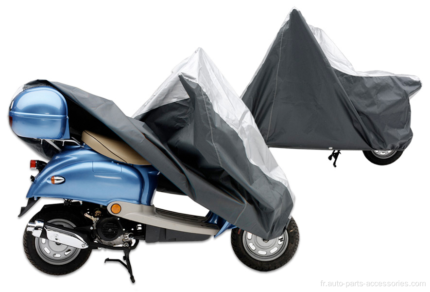 Modèle universel Motorcycle bleu foncé couvre la tranpuline