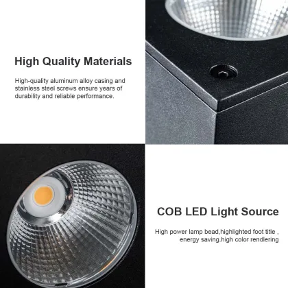 Waterproof Square Bracket Lights Led Outdoor Wall Lamps