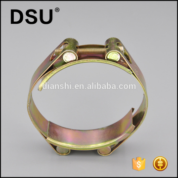 Heavy duty Galvanized iron single/double T-bolt hose clamp