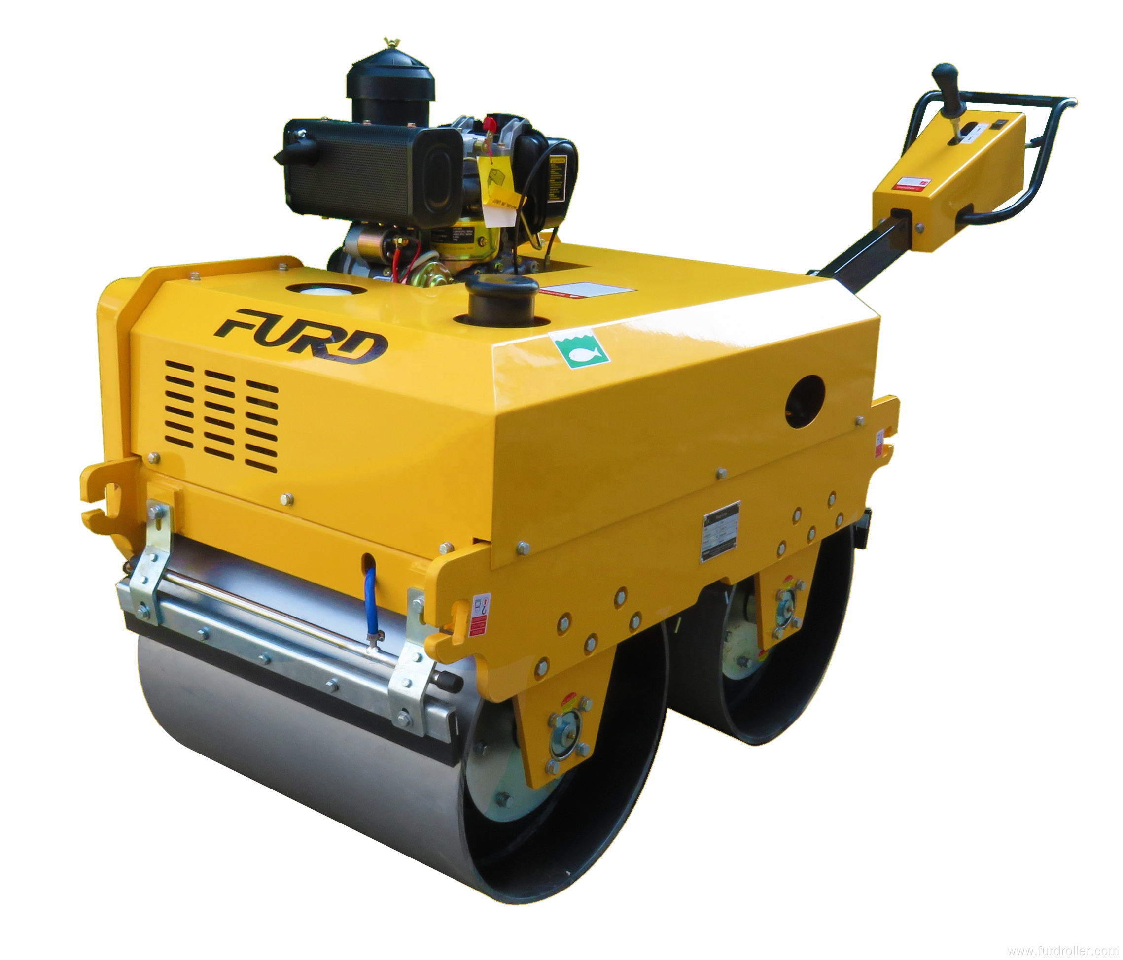 Manual vibrating hydraulic double drum road roller compactor vibratory roller FYL-S700