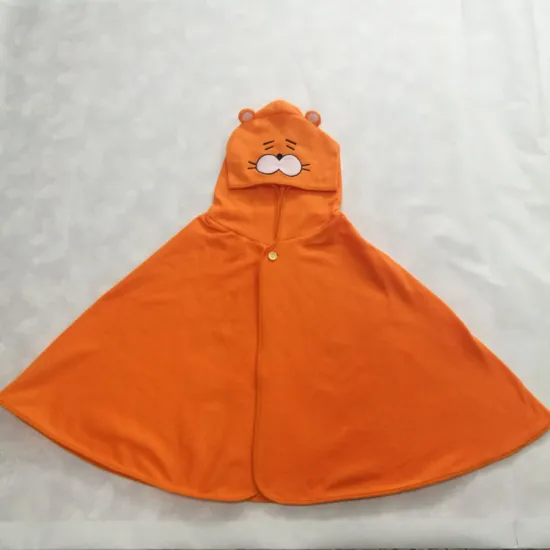 Amazon hot sell baby kids custom hooded blankets shawl winter shawl cape