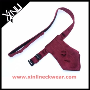 Burgundy Polyester Woven Baby Bow Ties with Clip