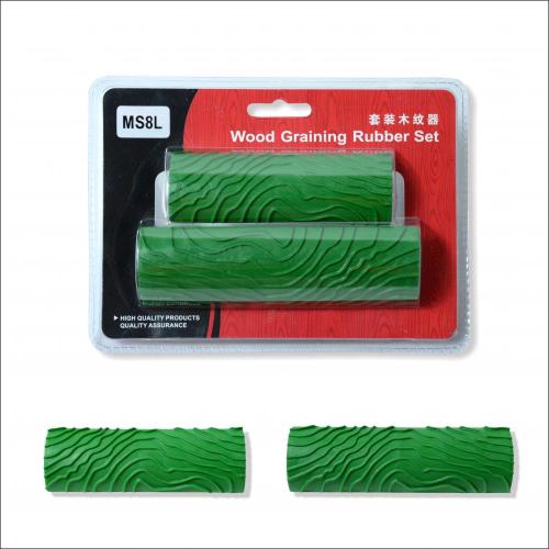 Durable rubber wood grain tool brush