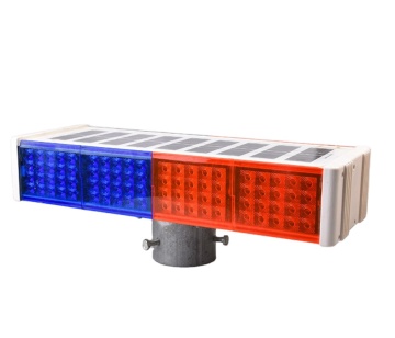 Waterproof LED Traffic Signal Light - Red and Blue Strobe Warning Lights