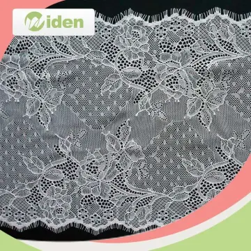 white lace fabric, raschel nylon lace, white lace fabric