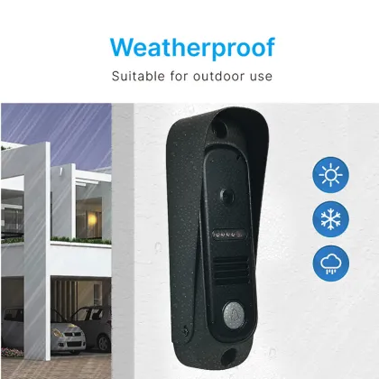 7 Inch Wired Video Intercom System Doorbell - IP65 Waterproof Home Security System