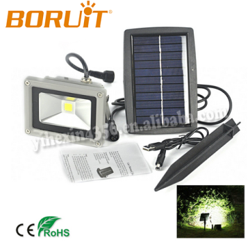 10W Led Solar Flood Light With USB cable For Garden /Landscape