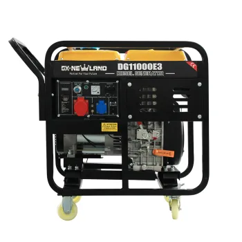 Air Cooled DC 3 Phase 8000W/8500W Diesel Power Generator with Handle and Wheels - Newland Suppliers