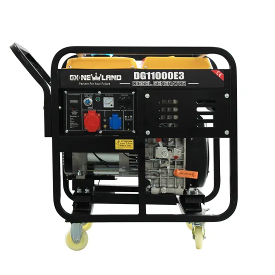Air Cooled DC 3 Phase 8000W/8500W Diesel Power Generator with Handle and Wheels - Newland Suppliers