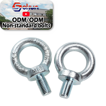 Stainless Steel Eye Bolt DIN 580 - Full Threaded for Lifting Applications: High-Quality Fasteners for Industrial Use