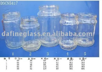 supple emtpy clear round preserved food jar pickle jar manfuacturer