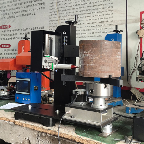 Máquina de marcação rotativa de flange de mesa